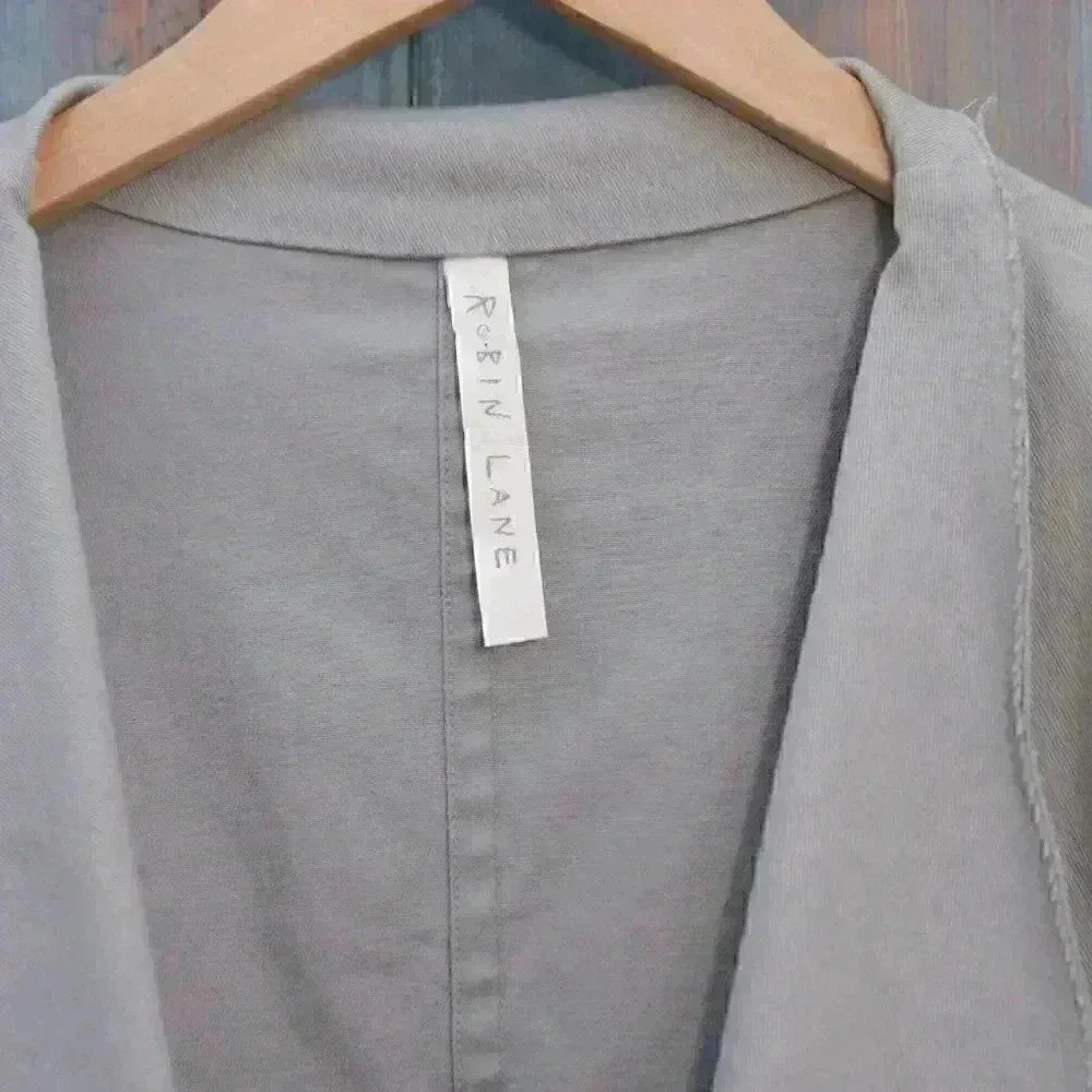 Robin Lane Canvas Friday Grey Jacket Size 1 Small 6 8 - Picture 11 of 13